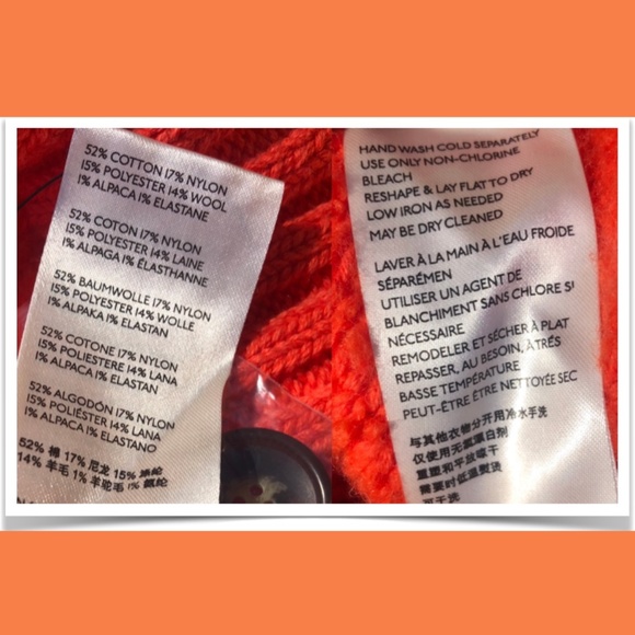 SOLD Free People Snow Drop Orange Cardigan - Picture 3 of 3